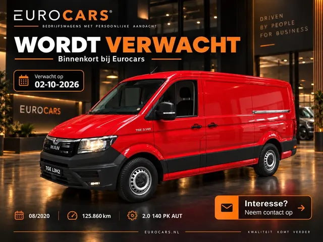 MAN Tge 2.0 140 pk Automaat L3H2 2020