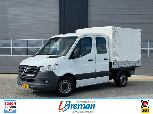 Mercedes-Benz Sprinter 215 CDi 150pk Pick-Up dubbel Cabine automaat 6 pers. Open laadbak 2021