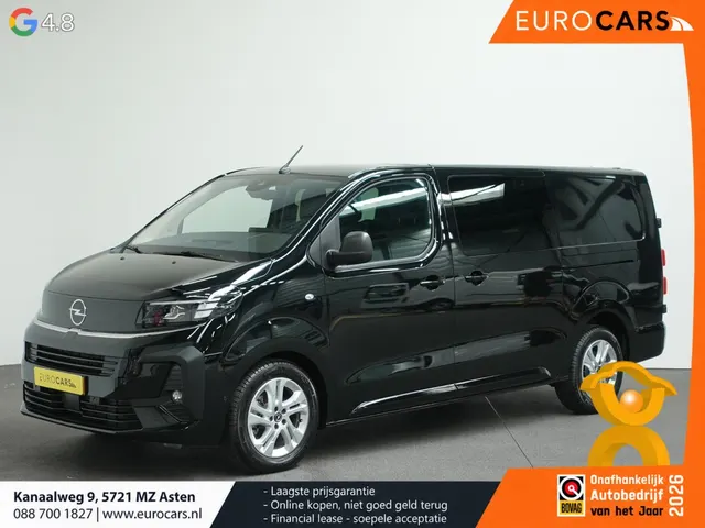 Opel Vivaro 2.0 Diesel 180pk L3 Automaat Dubbele Cabine 2 schuifdeuren 2024