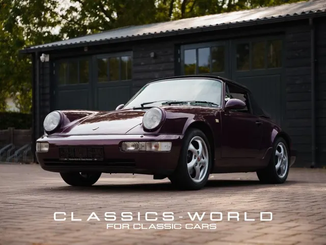Porsche 964 Carrera 4 Cabriolet – Amethyst Metallic – 5-Speed Manual – German Deli 1992