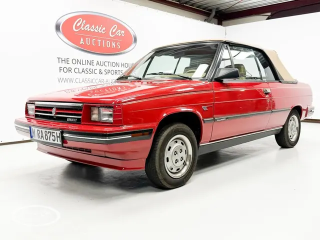 Renault Alliance Convertible - Online Auction 1987