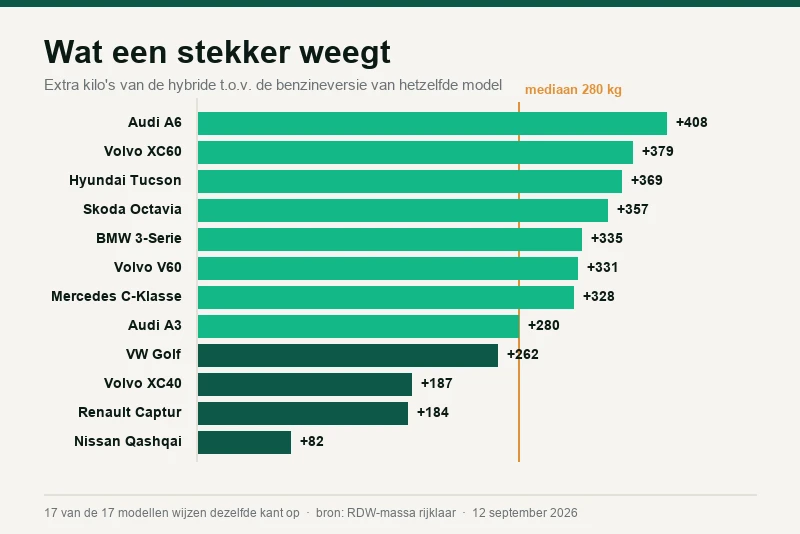 Wat een stekker weegt, en wat dat sinds dit jaar kost