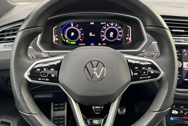 Digitaal instrumentarium van een Volkswagen Tiguan